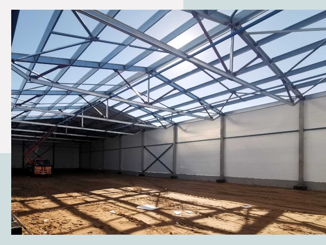 Строительство сенохранилищ в Белове