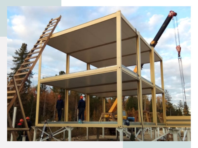 Строительство модульных здания Белово