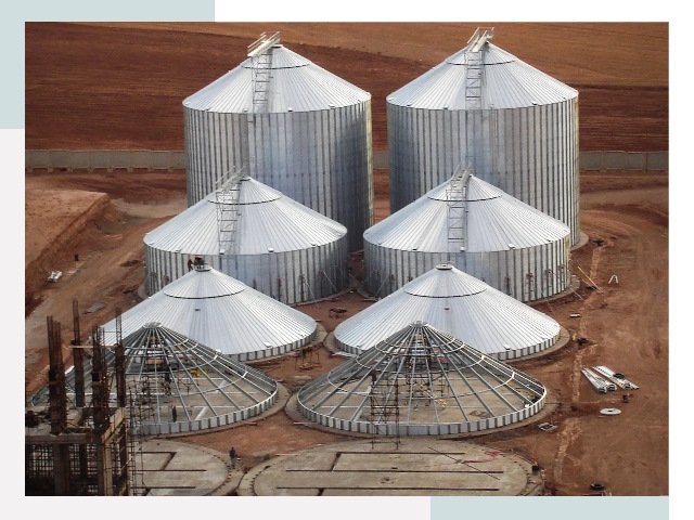 Строительство зерновых силосов в Белове