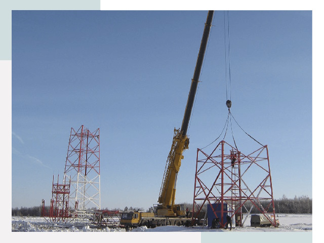 Монтаж вышек связи в Белове