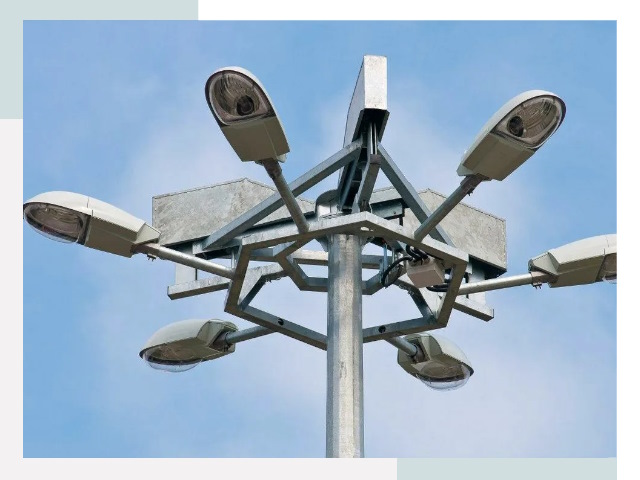 Монтаж осветительных мачт в Белове