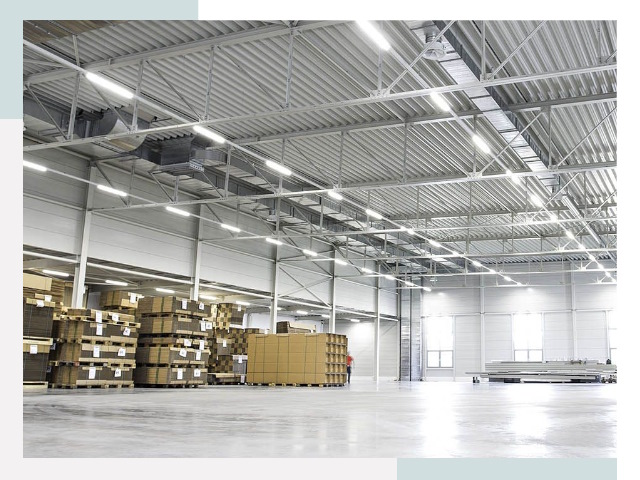 Освещение ангаров в Белове