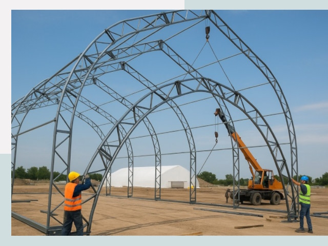 Монтаж ангаров в Белове от 652 руб. - Надежно и быстро